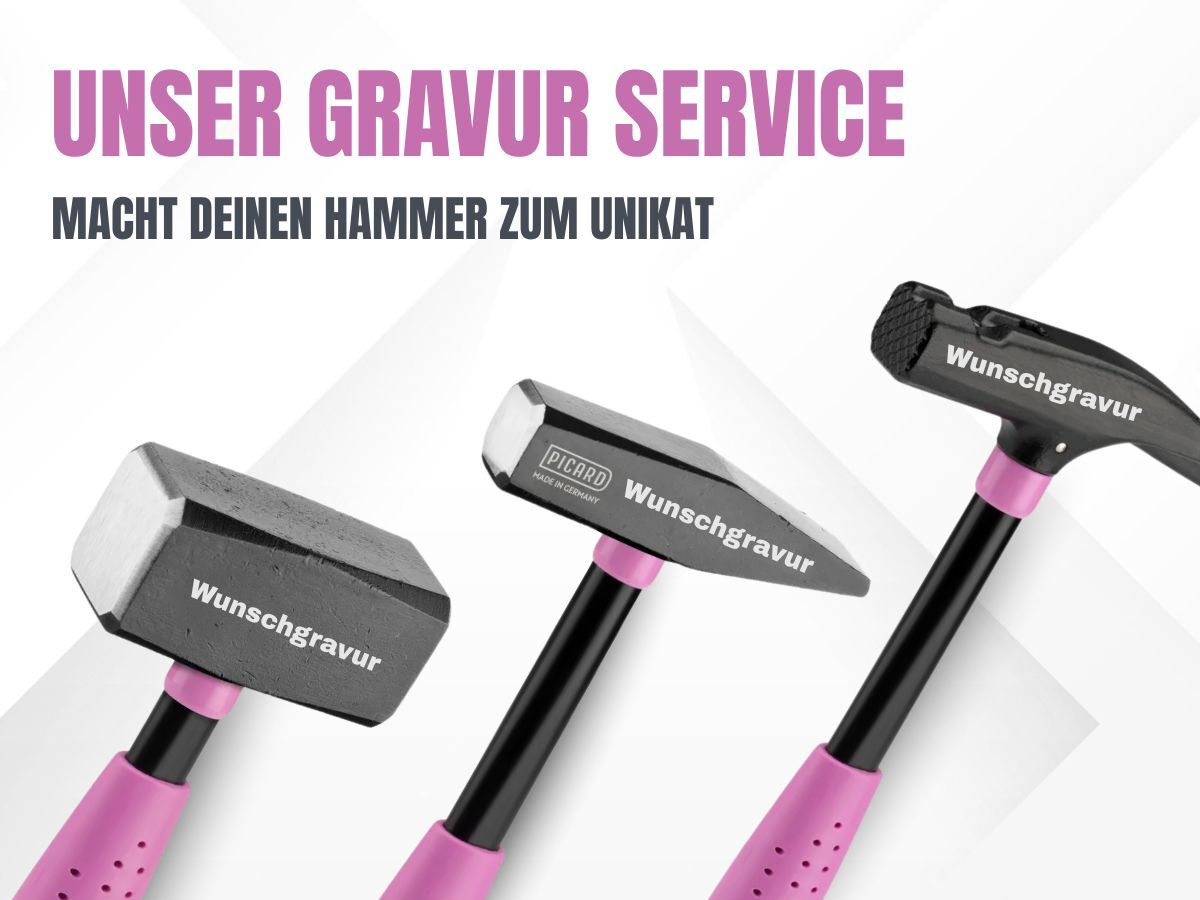 PICARD Pink Edition Hammer mit Wunschgravur