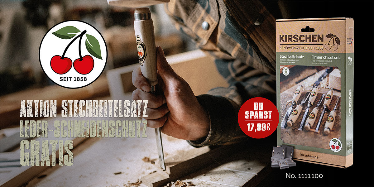 KIRSCHEN Stechbeitelsatz 6-tlg. inkl. gratis...