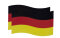Automagnet Deutschland magnetisch Sets 2 x Fahne