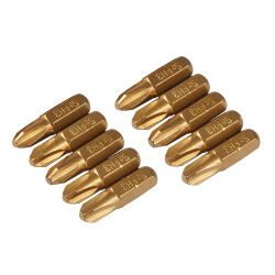 10 x Schraubendreher Gold Bits verschiedene Größen