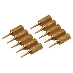 10 x Schraubendreher Gold Bits verschiedene Größen
