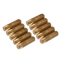 10 x Schraubendreher Gold Bits verschiedene Größen