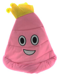 Plüsch Hut "Poo" Emoji 38cm Pink