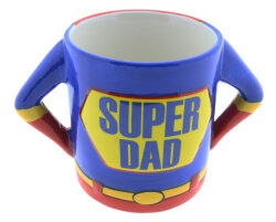 Becher "Super Dad" aus Steingut 500ml