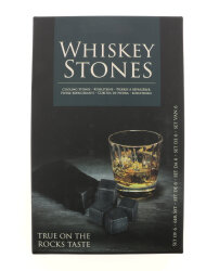 6 x Whiskey Kühlsteine "Whisky Stones" im Samtbeutel