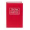 Buchtresor Wörterbuch aus Metall mit Schlüssel Rot