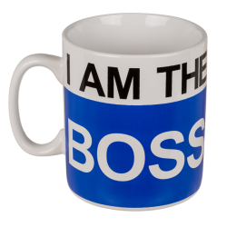 XXL Tasse "I am the Boss" aus Steingut