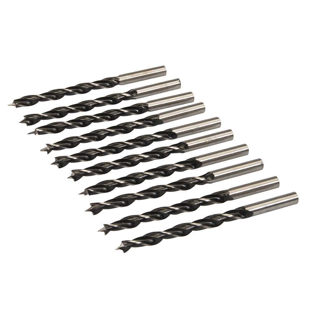 10 x Holzspiralbohrer mit Zentrierspitze 6mm