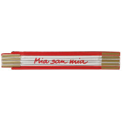 FC Bayern München Maßband 5 Meter + Zollstock 2 Meter "Mia san Mia" Fan-Set
