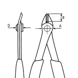 KNIPEX Electronic-Super-Knips 125 mm DIN ISO 9654 poliert