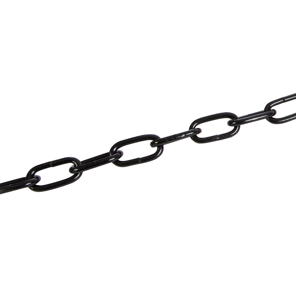 Kette mit Japanlack überzogen schwarz 250 cm x 5 mm