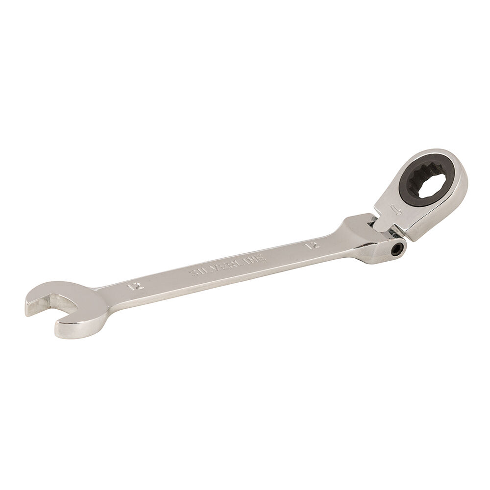Ring-Maul-Ratschenschlüssel mit Gelenk 12 mm
