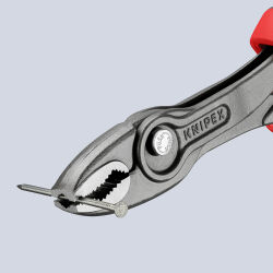 KNIPEX 82 02 200 TwinGrip Frontgreifzange 200 mm mit Mehrkomponenten-Hüllen