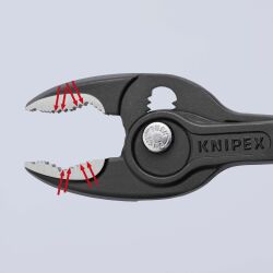 KNIPEX 82 02 200 TwinGrip Frontgreifzange 200 mm mit Mehrkomponenten-Hüllen