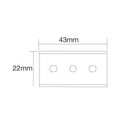 30 x Doppelseitige Schaberklingen 22 x 43 x 0,2 mm