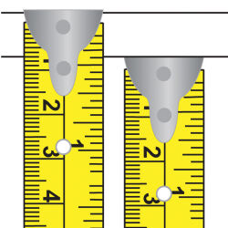 Rollbandmaß in Signalfarbe 3 m x 16 mm