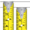 Rollbandmaß in Signalfarbe 3 m x 16 mm