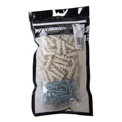 100 x selbstbohrende Gipskartondübel + Schrauben 12 x 32 mm Nylon