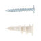100 x selbstbohrende Gipskartondübel + Schrauben 12 x 32 mm Nylon