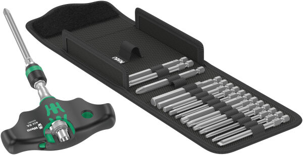 Wera Kraftform Kompakt 400 RA Set 1, 17-teilig Quergriff