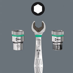 Wera Schaumstoffeinlage 8000 B Zyklop Knarre 3/8" Set 1, 23-teilig