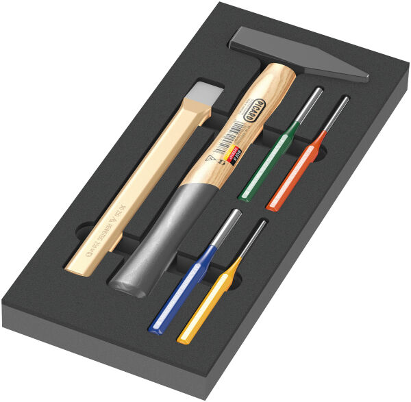 Wera Schaumstoffeinlage Hammer Set 1, 6-teilig