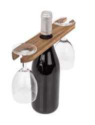 Wein Butler für 2 Gläser aus Akazienholz