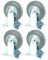 4 x Bockrolle 125x26mm 140kg spurlos