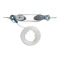 Profi Flaschenzug 180 kg & Hebeband 1 Tonne 100 cm Set