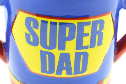 Becher Super Mom + Tasse Super Dad je 500ml Spar-Set