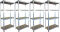4 x Schwerlastregal / Werkbank Basis verzinkt 150x75x30cm 400kg