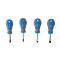 Vergaserschraubendreher Set 4-tlg. PZ1 PZ2 Schlitz 5mm Schlitz 6mm