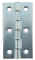4 x Scharnier verzinkt gerollt schmal 63,5 x 33,3 mm