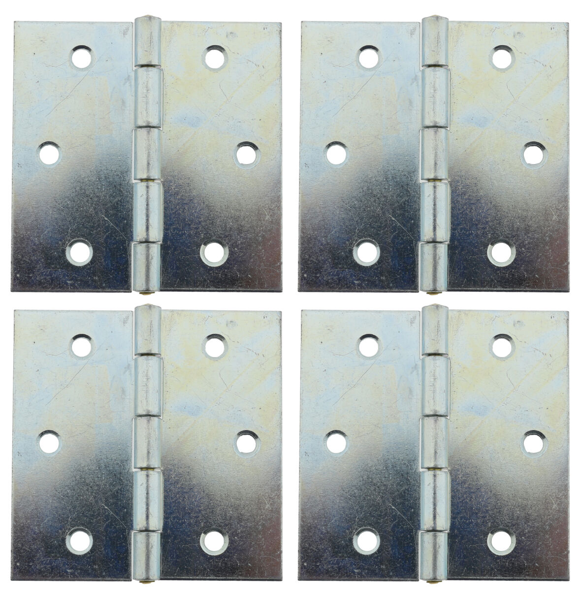 4 x Scharnier verzinkt gerollt käntig 82,5 x 81 mm