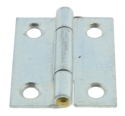 4 x Scharnier verzinkt gerollt schmal 25 x 20 mm