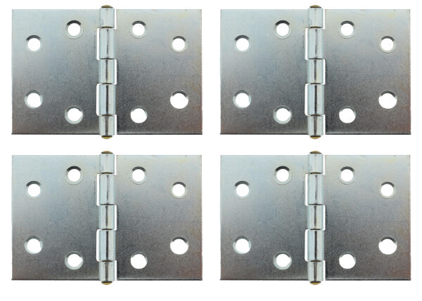 4 x Scharnier verzinkt gerollt breit 50 x 75 mm