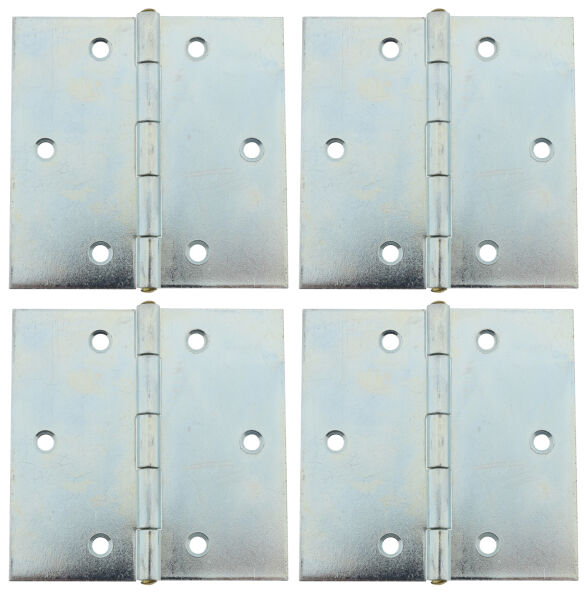 4 x Scharnier verzinkt gerollt käntig 61 x 60 mm