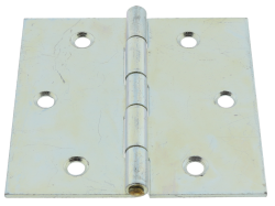 10 x Scharnier verzinkt gerollt käntig 51 x 51 mm