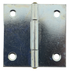 4 x Scharnier verzinkt gerollt käntig 38 x 38 mm