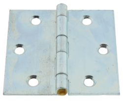 4 x Scharnier verzinkt gerollt käntig 70 x 70 mm