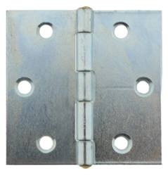 4 x Scharnier verzinkt gerollt käntig 70 x 70 mm