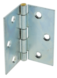 10 x Scharnier verzinkt gerollt käntig 70 x 70 mm