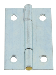 4 x Scharnier verzinkt gerollt schmal 38 x 26 mm