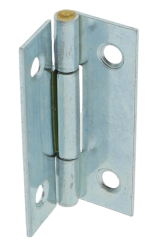 4 x Scharnier verzinkt gerollt schmal 38 x 26 mm