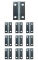 10 x Scharnier verzinkt gerollt schmal 38 x 26 mm