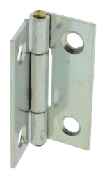 4 x Scharnier verzinkt gerollt schmal 31,5 x 22,5 mm