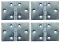 4 x Scharnier verzinkt gerollt breit 40 x 60 mm