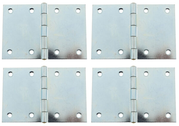 4 x Scharnier verzinkt gerollt breit 80 x 125 mm