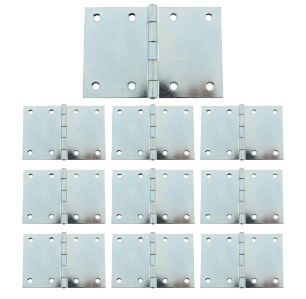 10 x Scharnier verzinkt gerollt breit 80 x 125 mm