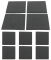 10 x Schaumstoffpolster 80x80x4mm nicht selbstklebend
